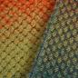 Preview: Bouclestrick Walk Jacquard Verlauf gelb orange blau